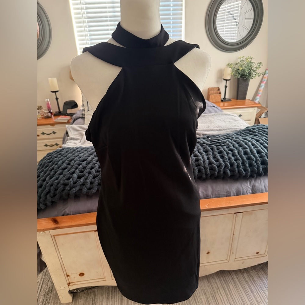 bebe Black Backless Dress